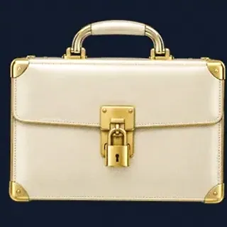 Locked leather briefcase — Onluck