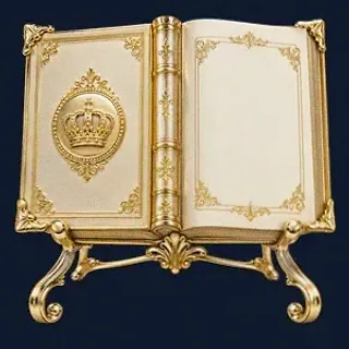 Ornate open book — Onluck