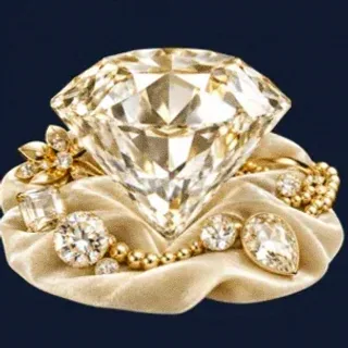 Faceted diamond gemstone — Onluck