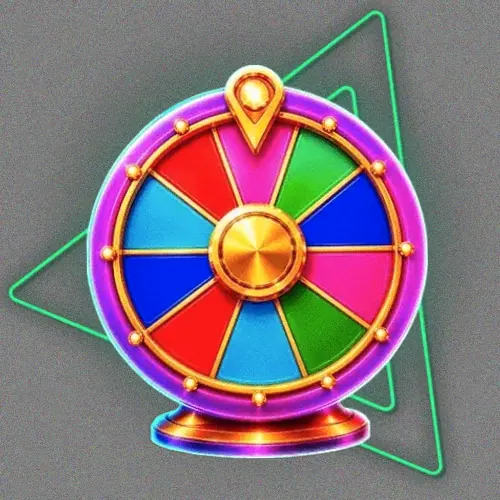 Colourful prize wheel