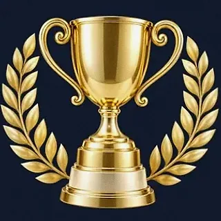 Gold trophy cup — Onluck