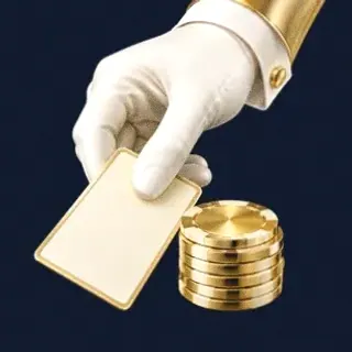 Hand dealing card — Onluck
